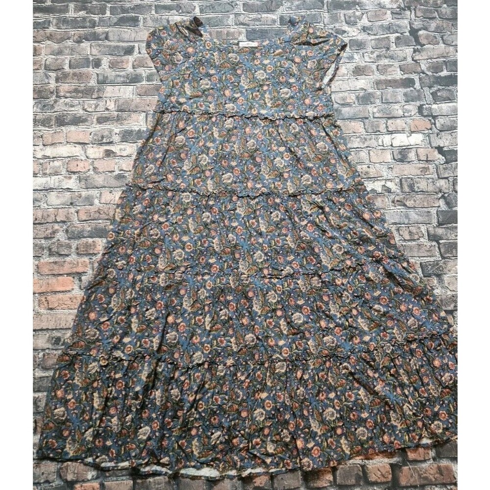 NATURAL LIFE Collette Tiered Maxi Dress Size XL Boho Floral Lot of 2 - Picture 8 of 12
